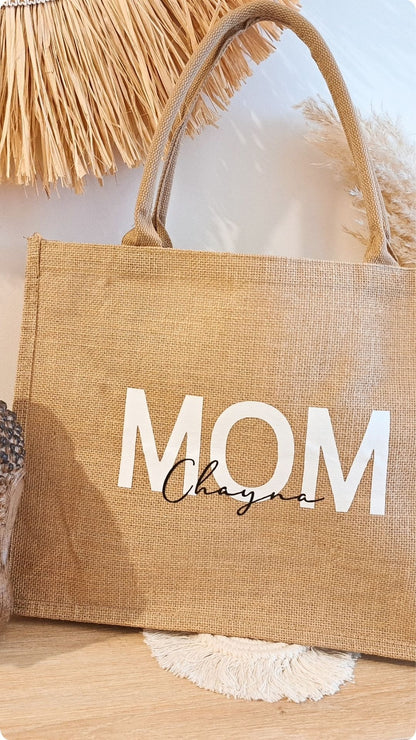 Le sac en jute "MOM"