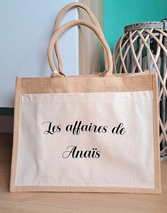 Le sac en jute "Les affaires de"