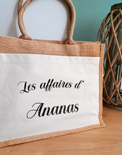 Le sac en jute "Les affaires de"